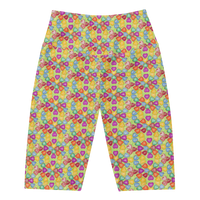 High Waisted Yoga Shorts-72 Names of God-28-Soulmate-Shin Aleph Yud